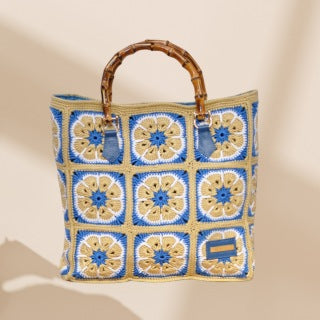 Bolso Lola Crochet Blue