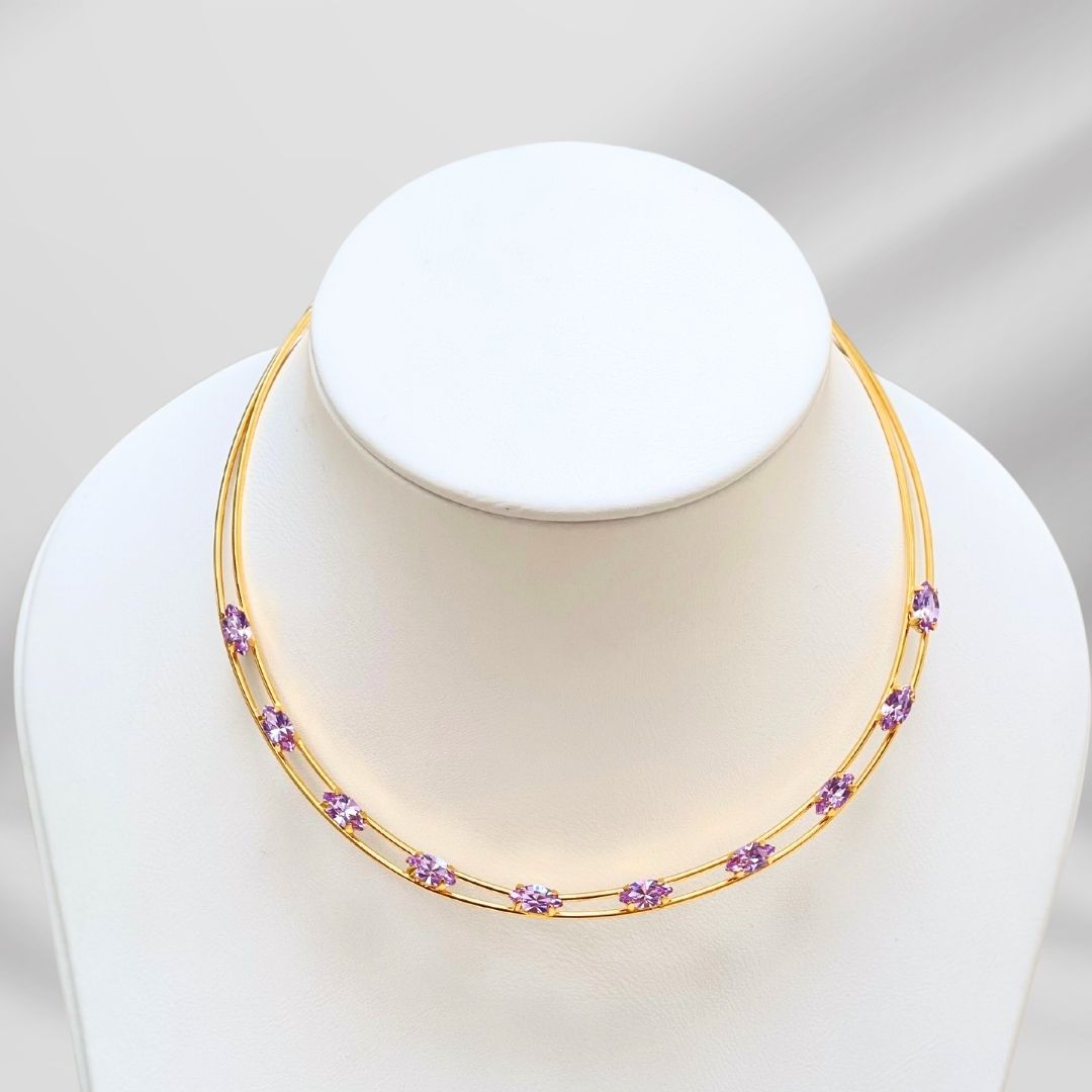 Ecos de Aurora: Gargantilla con Cristales Swarovski - Ana Lince Accesorios - Accesorios para Mujer - Atemporales & Sostenibles