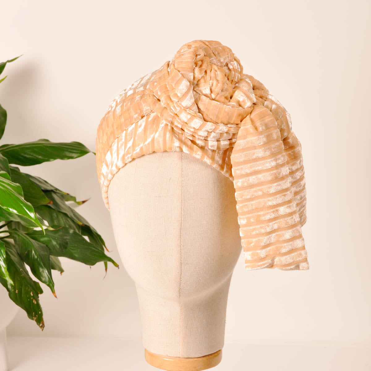 Turbante Beige - Ana Lince Accesorios - Accesorios para Mujer - Atemporales & Sostenibles