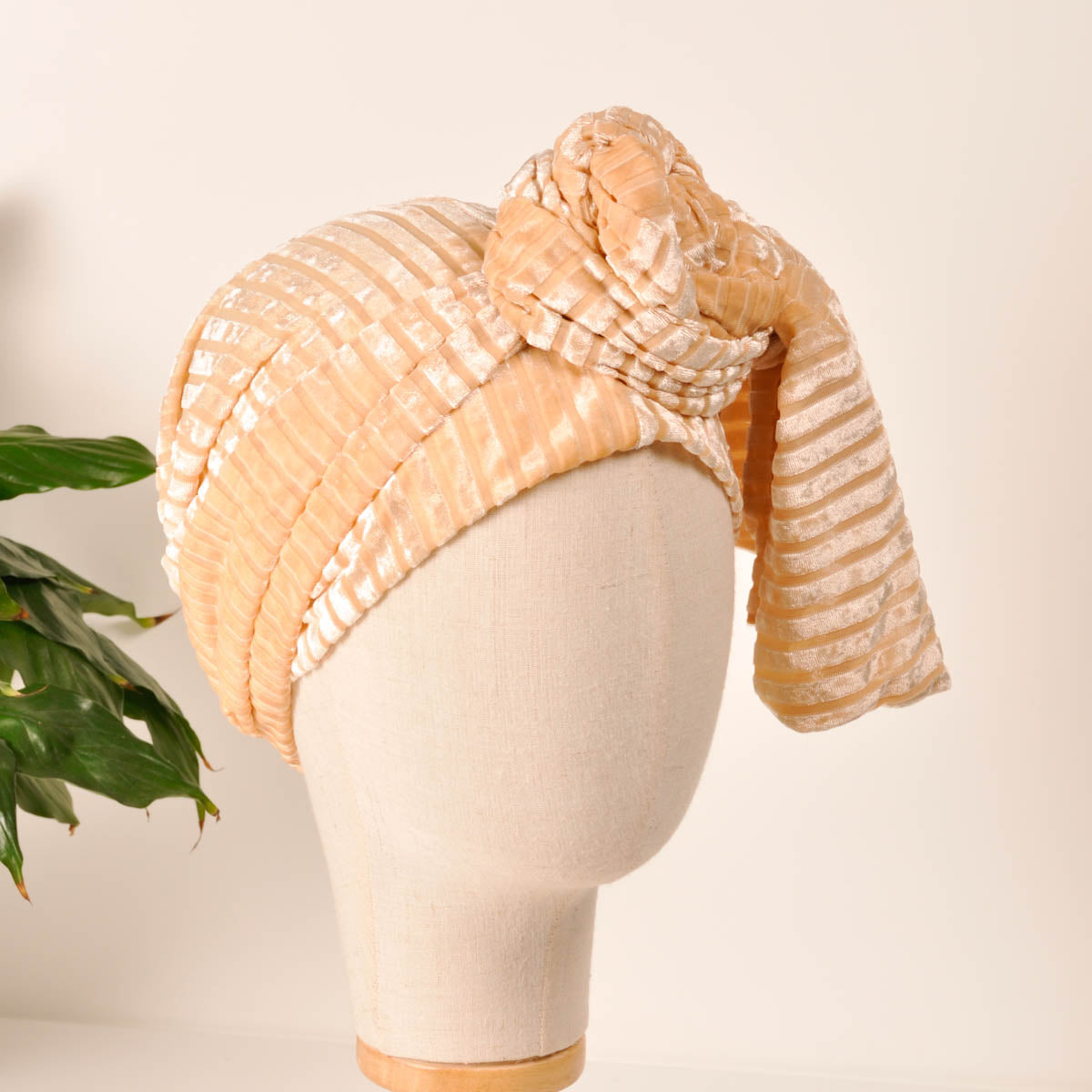 Turbante Beige - Ana Lince Accesorios - Accesorios para Mujer - Atemporales & Sostenibles